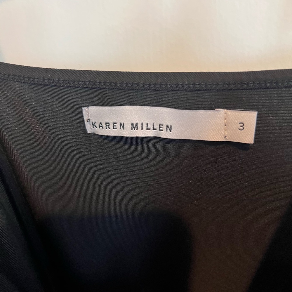 Karen Millen vintage black crochet dress with fringe - Picture 12 of 13